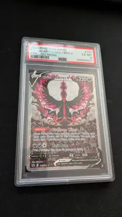 Galarian Moltres V 177/198 Chilling Reign Pokemon PSA 6 - Image 1