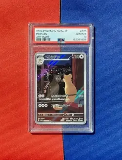 Persian PSA 10 2024 Pokemon SV6A Night Wanderer AR #075 Art Rare JPN - Image 1