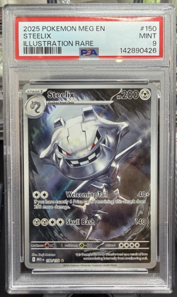 2025 Pokemon STEELIX Mega Evolution PSA 9 #150 - Image 1