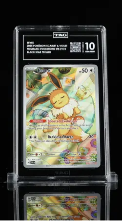 Eevee #173 Prismatic Evolution Promo Pokemon 2025 TAG 10 PSA - Image 1