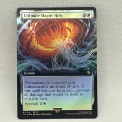 MTG Ultimate Magic: Holy (Extended Art) Commander: Final Fantasy Foil NM - Image 1
