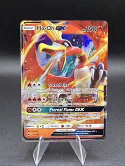 Pokemon TCG Ho-Oh GX 21/147 Sun & Moon Ultra Rare - Image 1