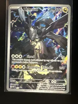 Pokemon TCG Ascended Heroes ETB N’s Zekrom 031 Black Star Promo Full Art NM-M - Image 1