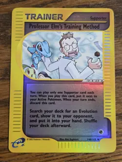 Pokemon Expedition #148/165 Reverse Holo Professor Elms Training Method*No Play - Image 1