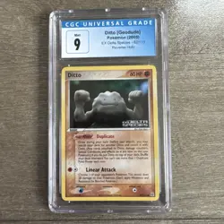 Pokemon Ditto [Geodude] EX Delta Species Reverse Holo #62 CGC 9 Mint 2005 - Image 1