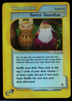 Pokemon 2002 Aquapolis - Forest Guardian - Reverse Holo - 123 - VHTF - Image 1