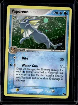 2006 Pokemon POP Series 3 Vaporeon Holo #6/17 - Image 1