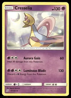 Cresselia 87/236 Uncommon Unified Minds Pokemon Lightly Played - Image 1