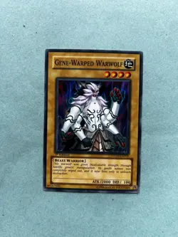 Yugioh Gene-Warped Warwolf STON-EN001 1st Edition super Rare - Image 2