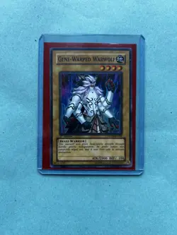 Yugioh Gene-Warped Warwolf STON-EN001 1st Edition super Rare - Image 4