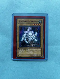 Yugioh Gene-Warped Warwolf STON-EN001 1st Edition super Rare - Image 5