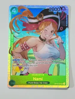 OP14-031 Nami SR One Piece OP14 The Azure Sea’s Seven English Near Mint #A5 - Image 3