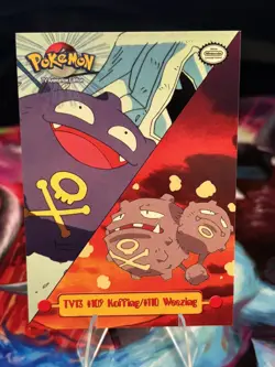 Pokemon Card #109 Koffing/#110 Weezing TV13 TOPPS Series 1 Non-Holo!!! - Image 1