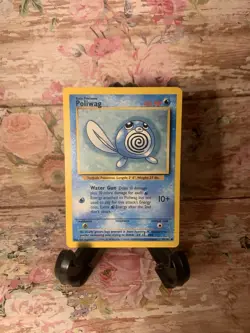 Poliwag 59/102 Common Regular Base Set Pokemon Tcg Card Vintage Water Type - Image 1
