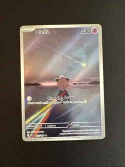 Pokemon TCG Cleffa Obsidian Flames Illustration Rare Holo Card 202/197 - Image 1