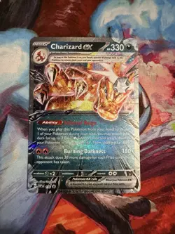 Charizard ex 196 Sv: Scarlet & Violet Promo Cards Holo NM - Image 1