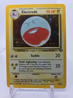 Pokemon card Electrode 2/64 Jungle Holo Unlimited Holo Rare -P30 - Image 1