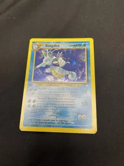 Kingdra 1st Edition Holo Pokemon Trading Card Neo Genesis 8/111 LP - Image 2
