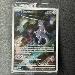 MEWTWO SVP 052 Scarlet Violet 151 Promo Illustration Rare Pokemon Card SEALED - Image 1