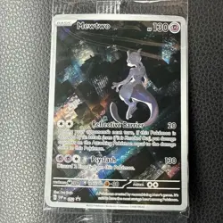 MEWTWO SVP 052 Scarlet Violet 151 Promo Illustration Rare Pokemon Card SEALED - Image 2