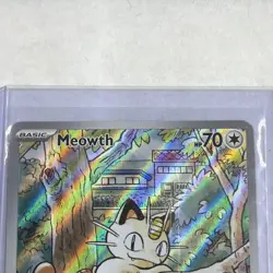 Meowth 106/094 Illustration Rare Card - Pokemon Phantasmal Flames (Near Mint) - Image 2