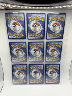Pokemon TCG Mega EX Evolutions Holo Rare Ex Binder Page Lot of 9 Cards NM - Image 2