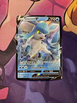 Glaceon V SWSH196 SWSH: Sword & Shield Promo Cards Holo VLP - Image 1
