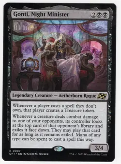 MTG Aetherdrift R Gonti, Night Minister #0087 - Image 1