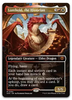 Lorehold, the Historian (Borderless) #284 NM Secrets of Strixhaven SOS Magic MTG - Image 1