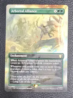 MTG Arboreal Alliance (Borderless) Regular NM Commander Lord of the Rings LOTR - Image 1