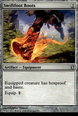 MTG Commander 2013 #263 Swiftfoot Boots - Lightly played - Image 1