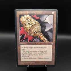 MTG Despotic Scepter, Ice Age, Heavily Played, English - Image 1