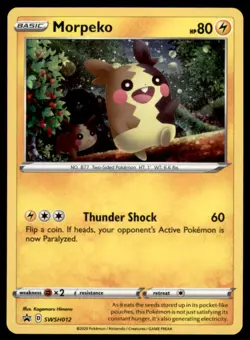 MORPEKO SWSH012 BLACK STAR PROMO HOLO POKEMON 2020 POKEMON TCG ENGLISH - Image 1