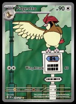 PIDGEOTTO Sv03: OBSIDIAN FLAMES 208/197 HOLO ILLUSTRALITION RARE POKEMON TCG ENG - Image 1