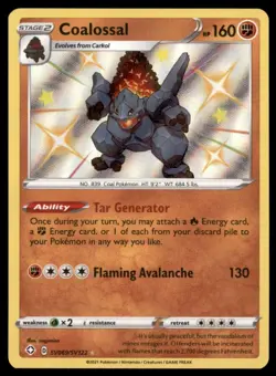 COALOSSAL SV069/SV122 SHINY RARE HOLO SHINING FATES POKEMON TCG ENGLISH - Image 1