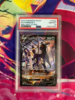 Umbreon V TG22/TG30 Brilliant Stars English PSA Graded 10 Pokemon TCG - Image 1