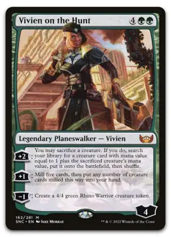Vivien on the Hunt #162 (NM) Streets New Capenna SNC Magic MTG - Image 1