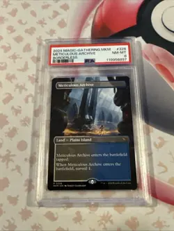 2024 MTG MURDERS AT KARLOV MANOR BORDERLESS-FOIL #328 METICULOUS ARCHIVE PSA 8 - Image 1
