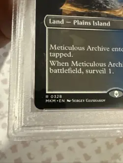 2024 MTG MURDERS AT KARLOV MANOR BORDERLESS-FOIL #328 METICULOUS ARCHIVE PSA 8 - Image 5