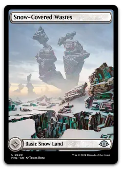 Snow-Covered Wastes (0309) #309 (NM) Modern Horizons 3 MH3 Magic MTG - Image 1