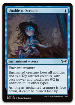 Unable to Scream #78 (NM) Duskmourn DSK Magic MTG - Image 1