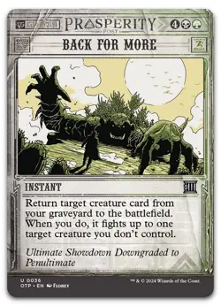 Back for More #36 (NM) Thunder Junction OTP Magic MTG - Image 1