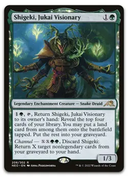Shigeki, Jukai Visionary #206 (NM) Kamigawa Neon Dynasty NEO Magic MTG - Image 1