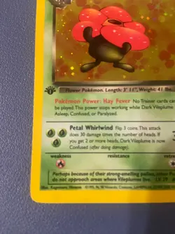 DARK VILEPLUME 1st EDITION - Team Rocket 13/82 HOLO Pokemon Card - Image 5