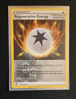 Regenerative Energy Reverse Holo Silver Tempest 168/195 Pokemon Card US Seller - Image 1