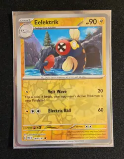 Eelektrik Reverse Holo Obsidian Flames 068/197 Pokemon Card US Seller - Image 1