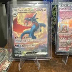POKEMON! Salamence ex 187/159 Special Illustration SIR SV09: Journey Together NM - Image 1
