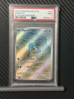 Squirtle Wartortle Blastoise PSA 9 Sequential 151 English Illustration Pokemon - Image 2