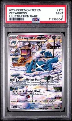 Metagross 178/162 PSA 9 Mint Temporal Forces Illustration Rare Pokemon - Image 1