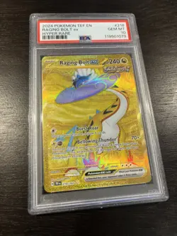 Pokemon Raging Bolt ex Temporal Forces Hyper Rare #218 PSA 10 GEM MINT - Image 2